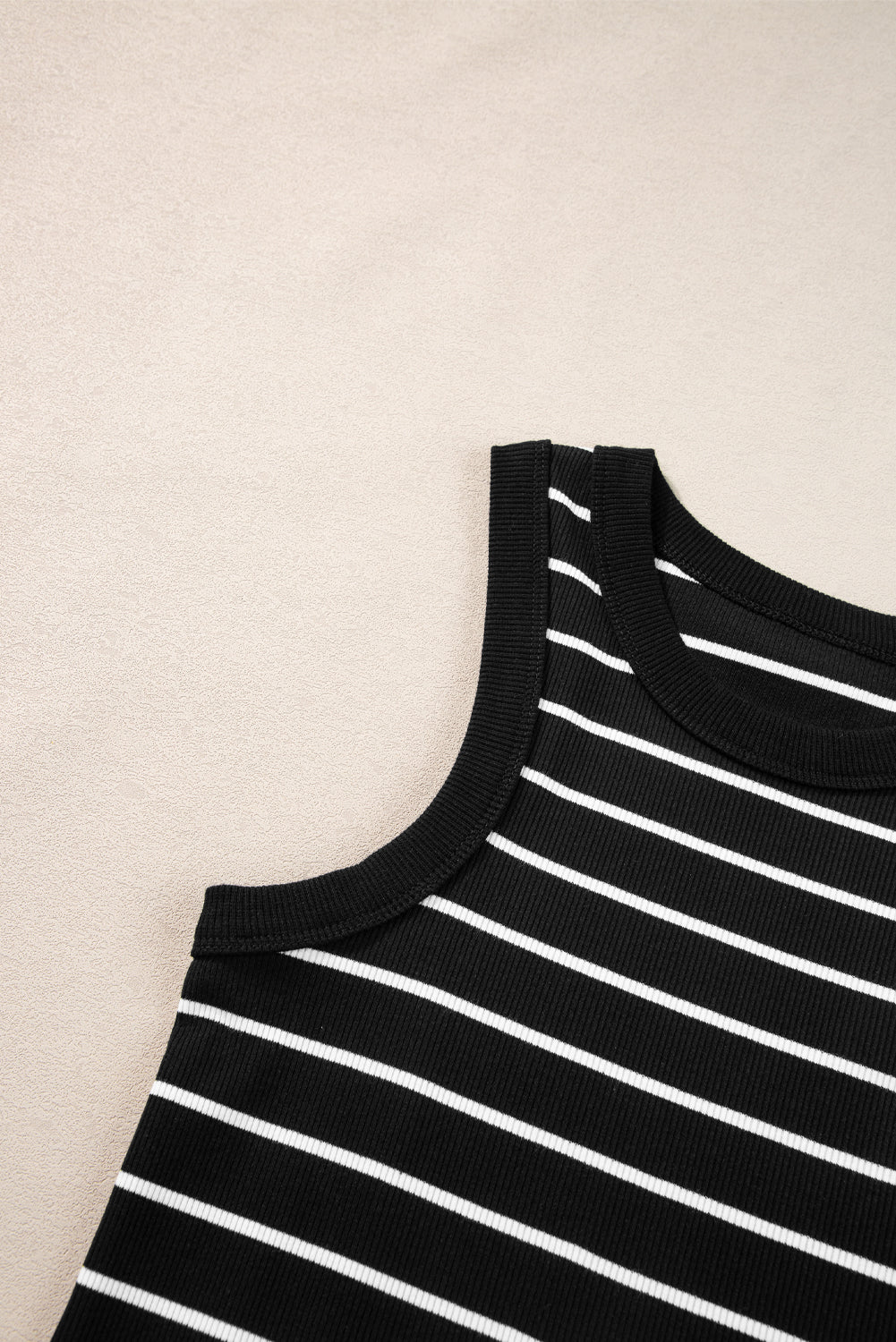 Women's Rib-Knitted Knitted Tank Mini Dress