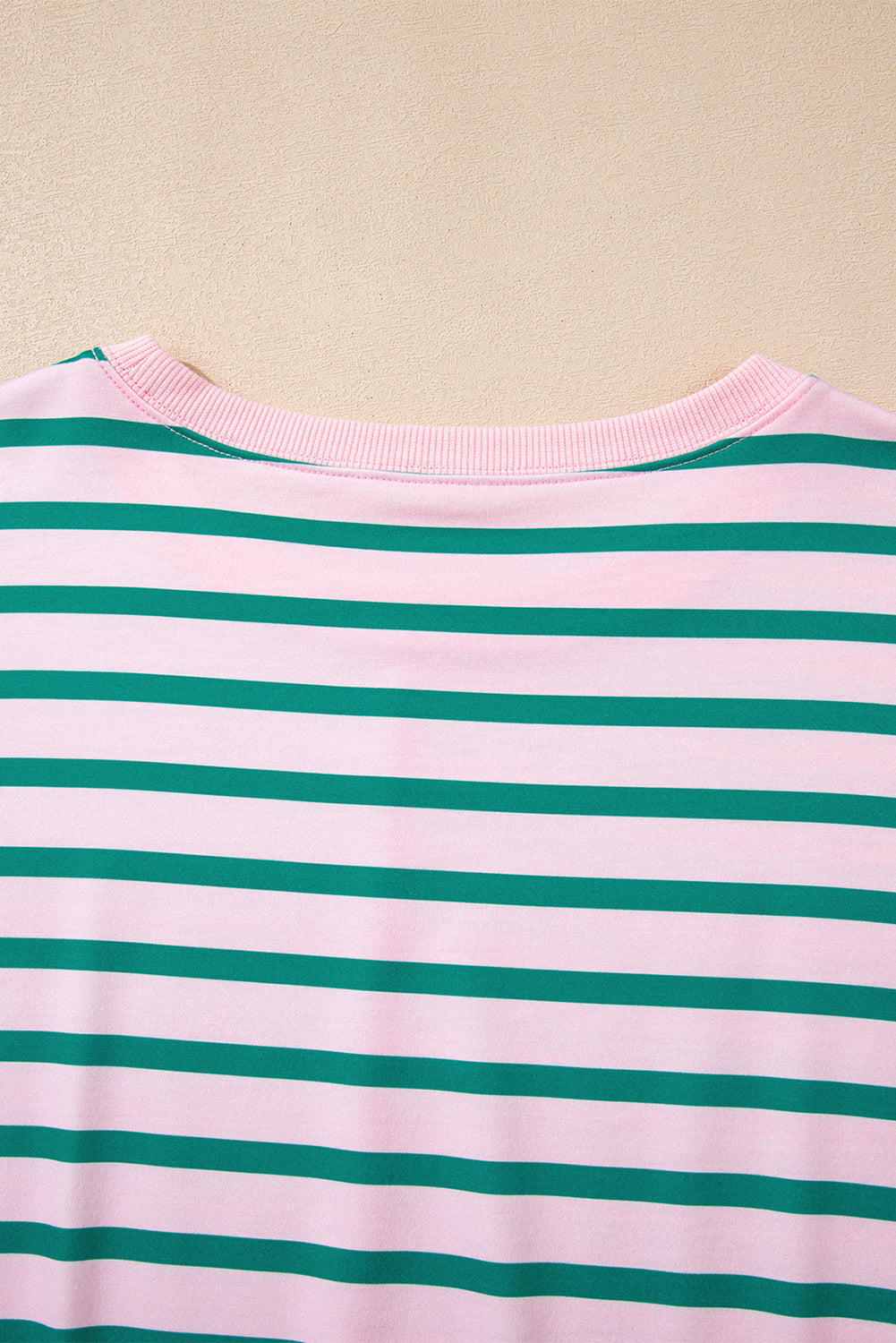 Colorblock Mix Pattern Patchwork Side Slit Baggy Sweatshirt