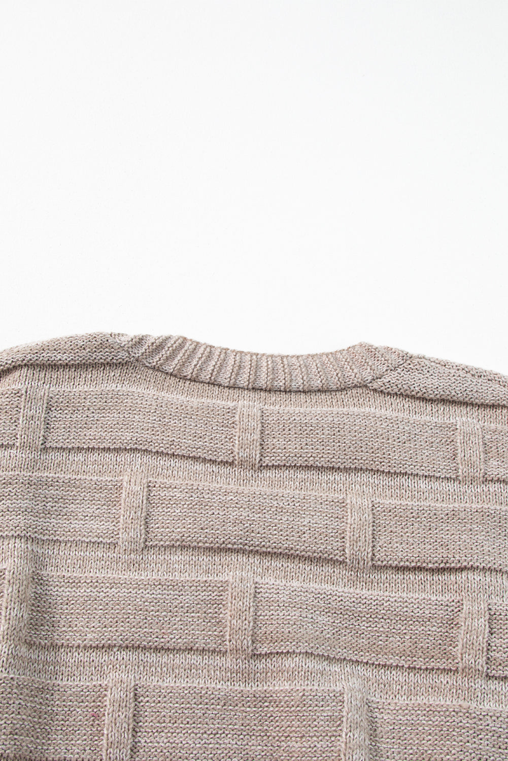 Textured Knit Open-Front Polished Cardigan Featuring Pockets