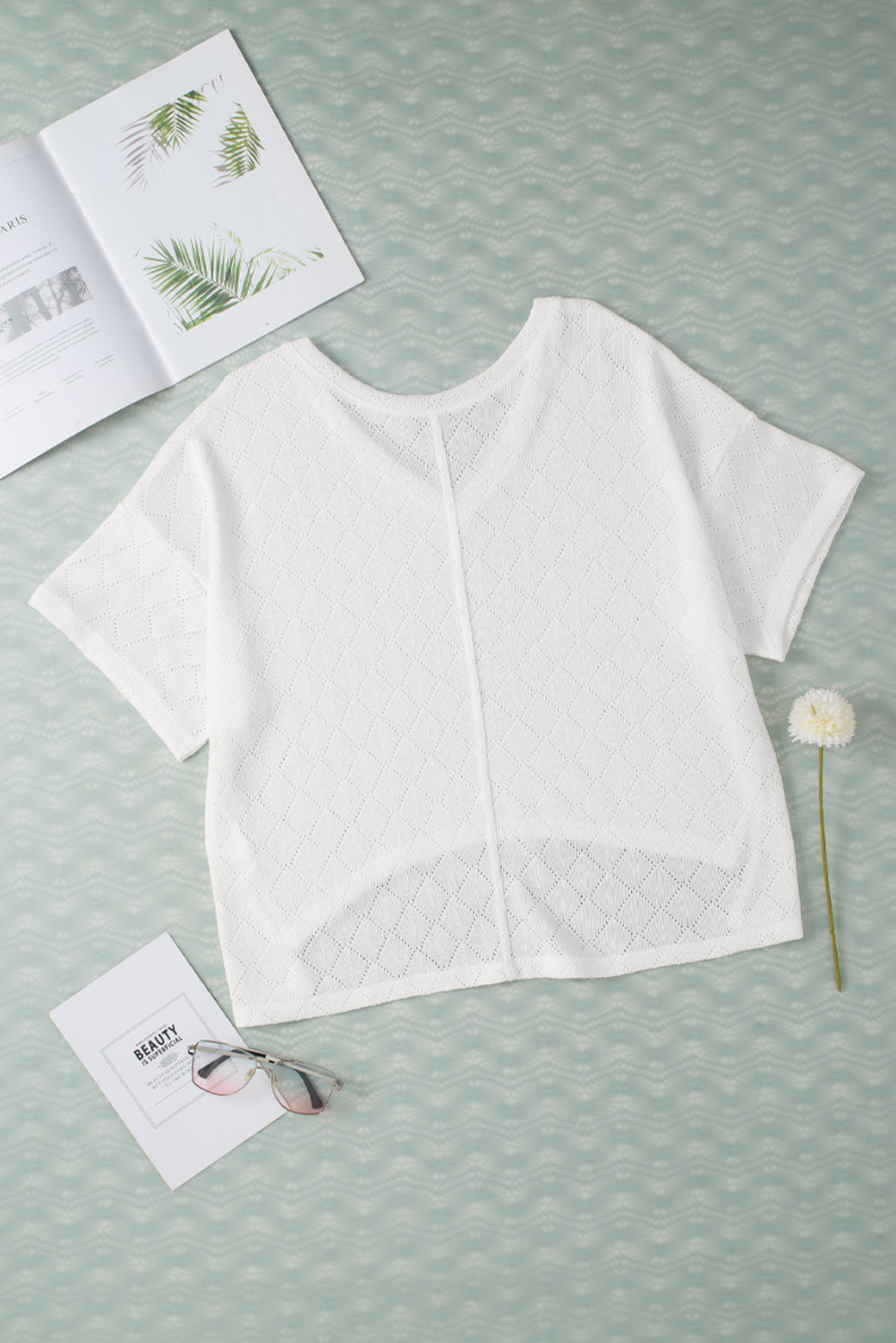 Blouse for Women V Neck Knitted Flowy