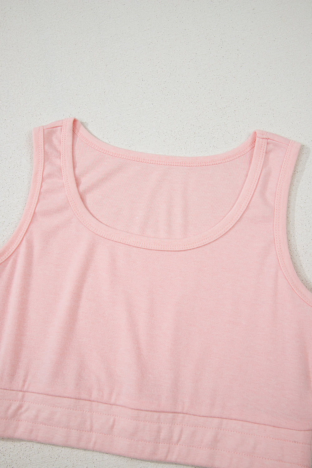 Crop 3 Pcs Tank Top Shorts with Cardigan Lounge Set in Pink