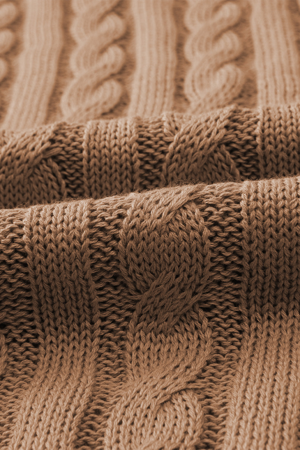 Cable Knit Short Sleeve Sweater