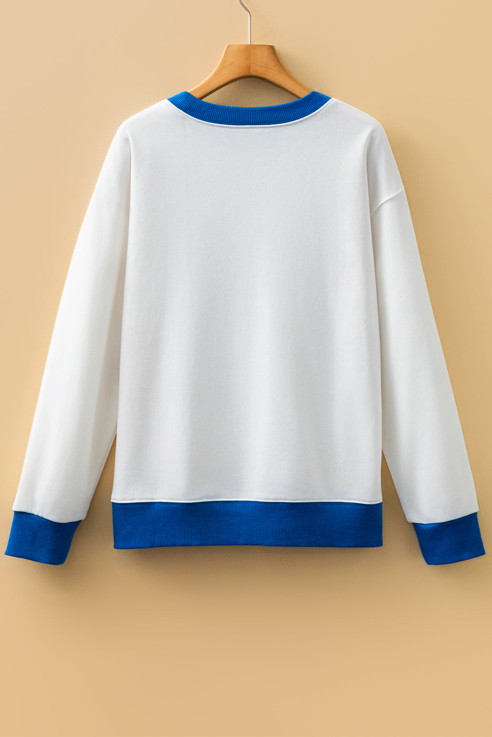 GAME Graphic DAY Letter Varsity Striped Detail Baggy Sweatshirt