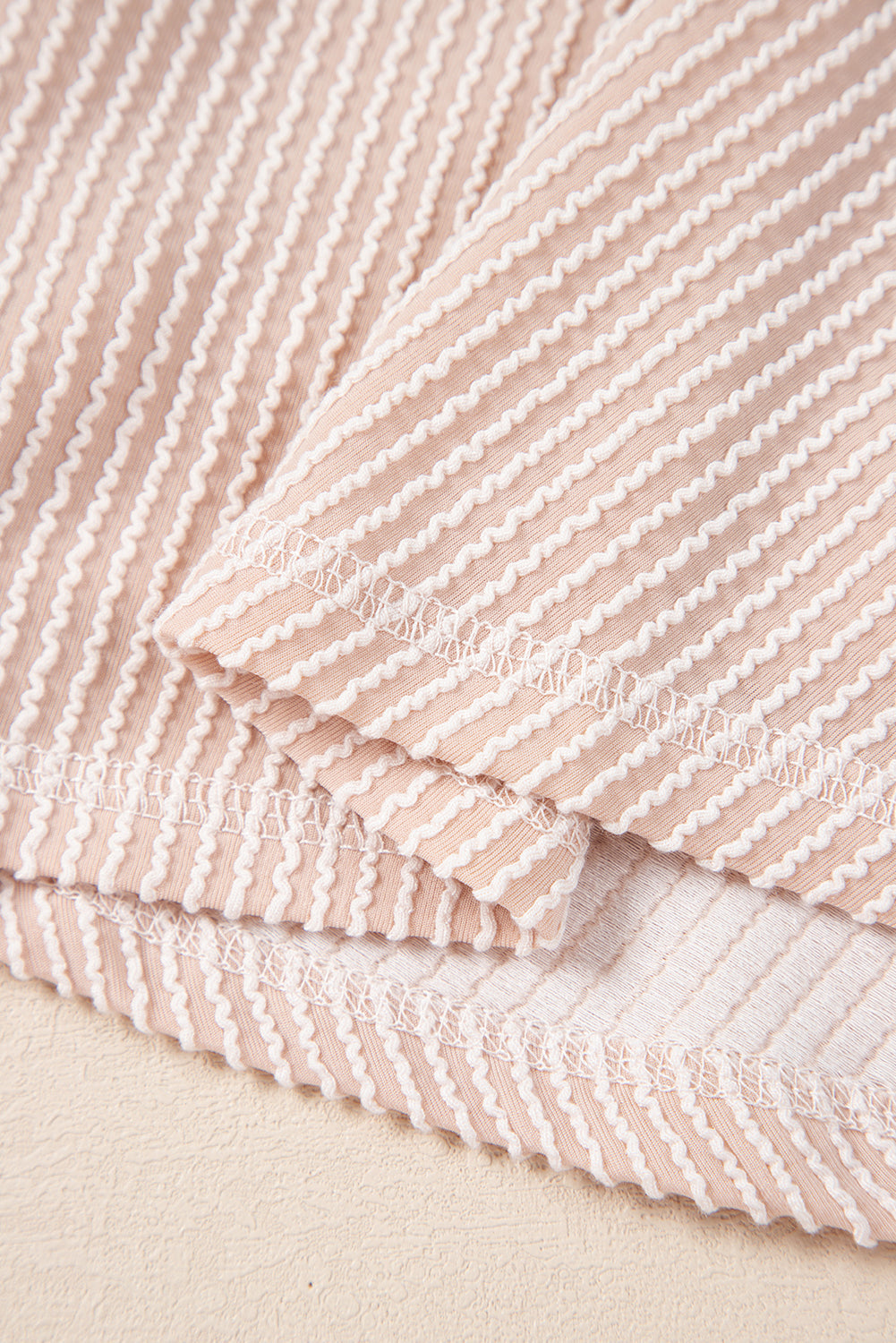Stream Corded Jet Corded Lantern Sleeve Top High-Waisted Ruffled Mini Skort Set