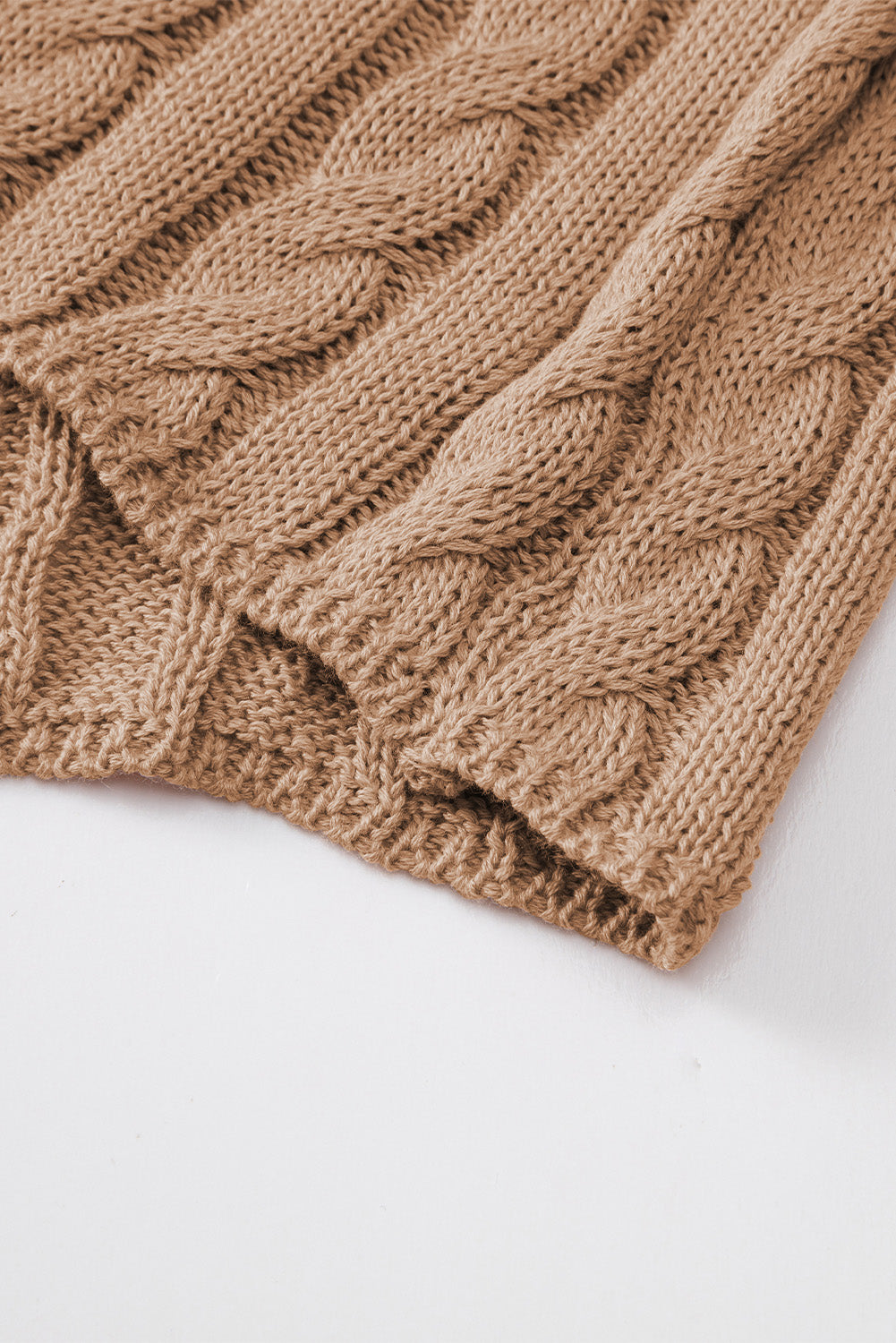 Cable Knit Short Sleeve Sweater