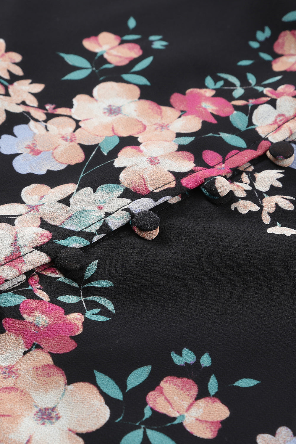 Women's Wildflower Print Chiffon Blouse