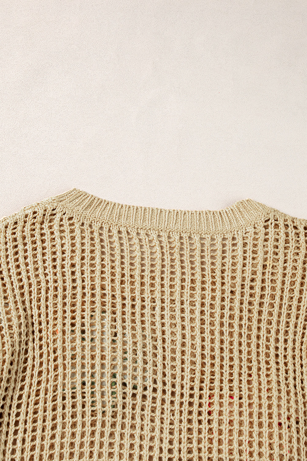 Crochet Flower Hollow-out Sweater