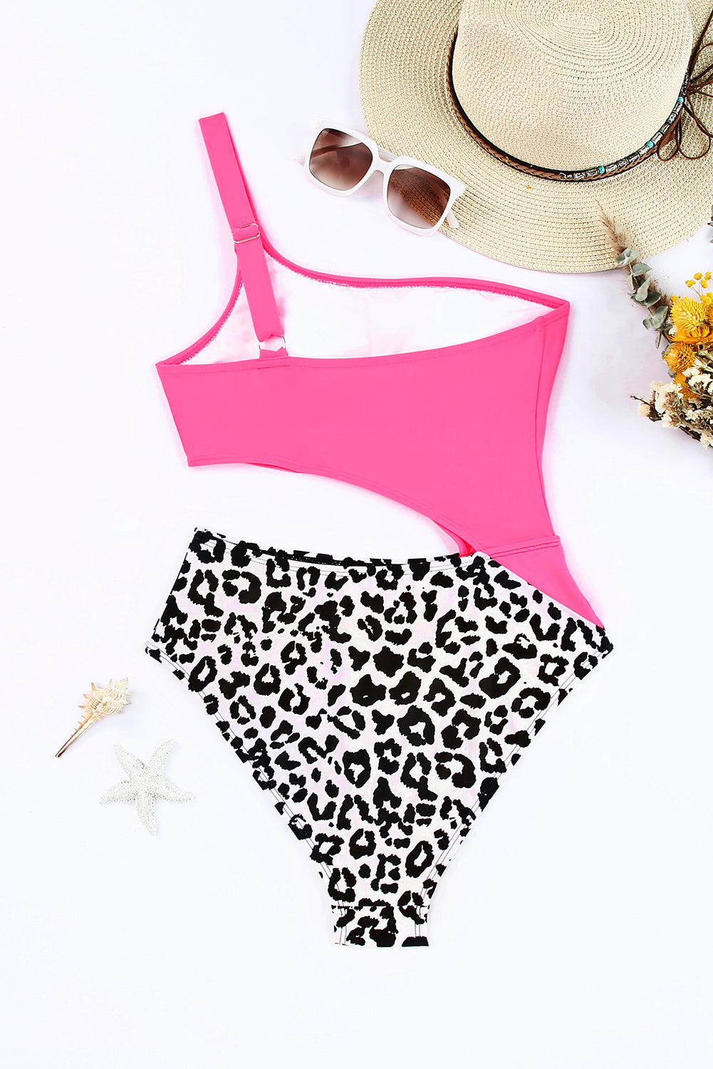Swimsuit for Women Asymmetric Cutout One Piece