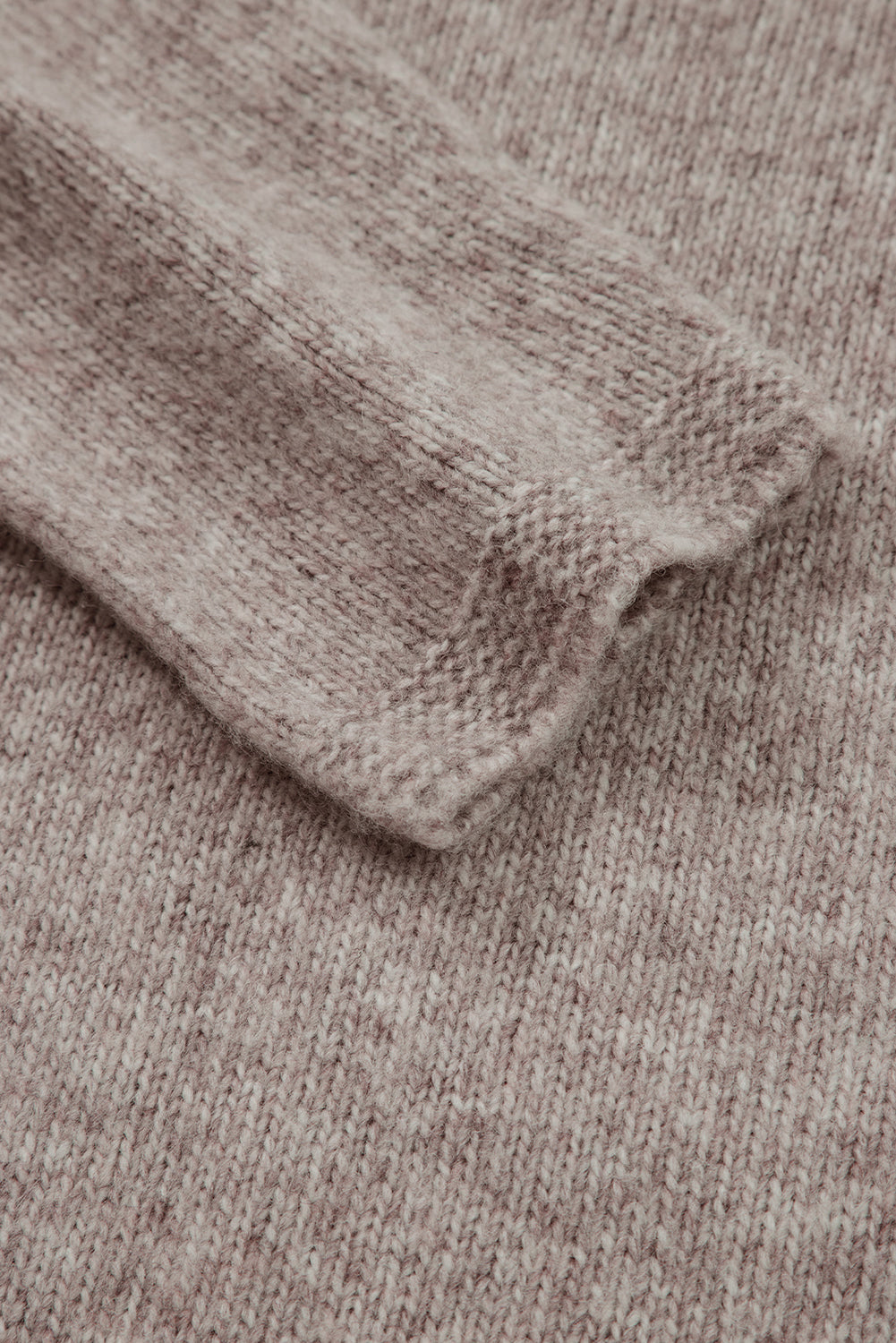 Colored Dot Contrast Dot Detail Drop-Shoulder Knit Top