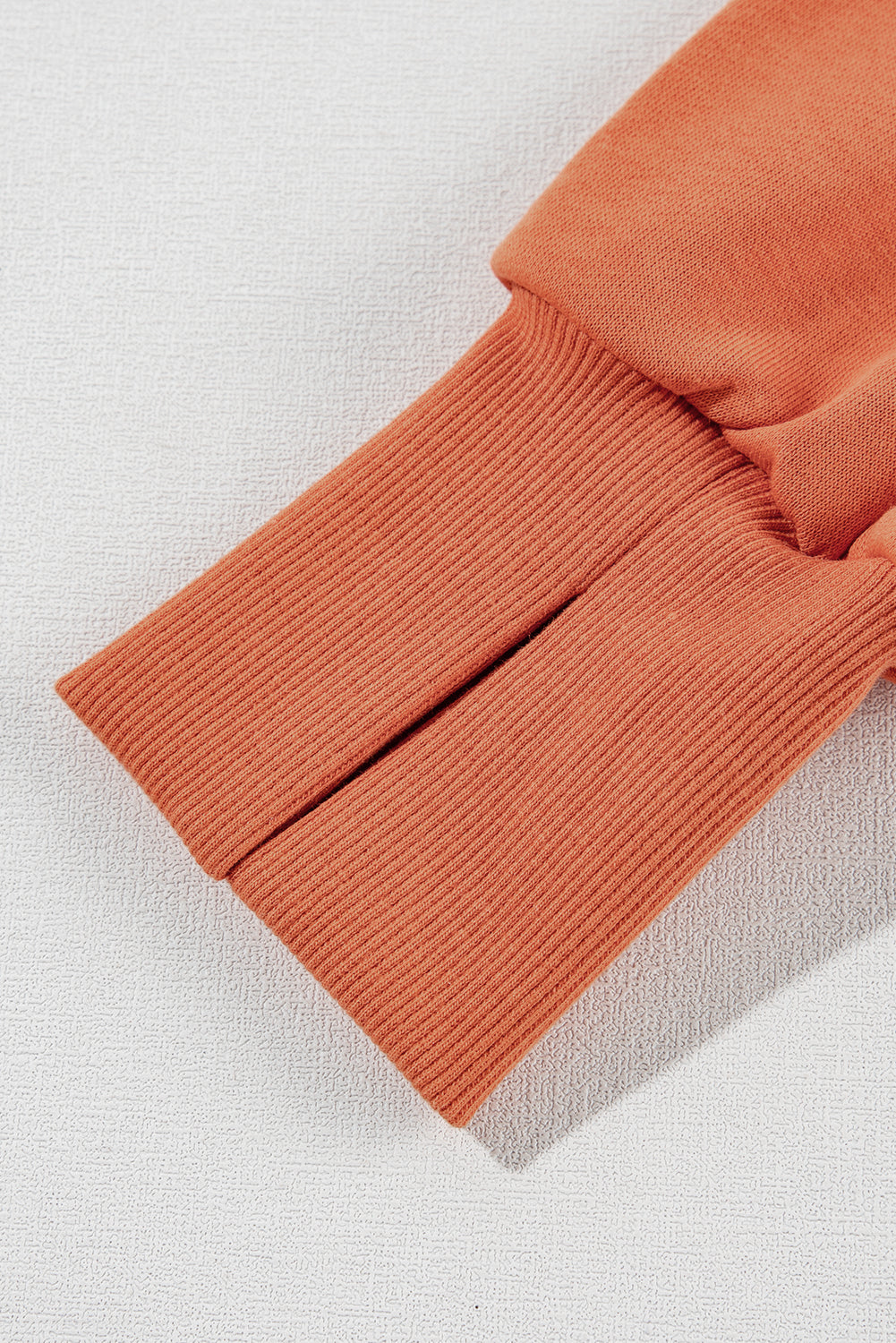 Button-Front Detail Collared Raw High Low Baggy Sweatshirt with Slits