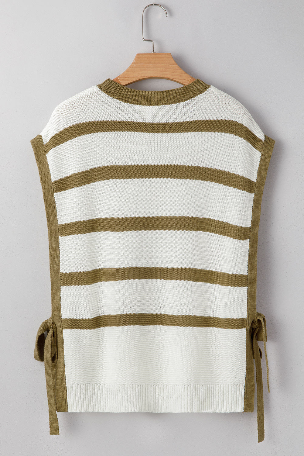 Side Tie Open Knit Top Knit Top