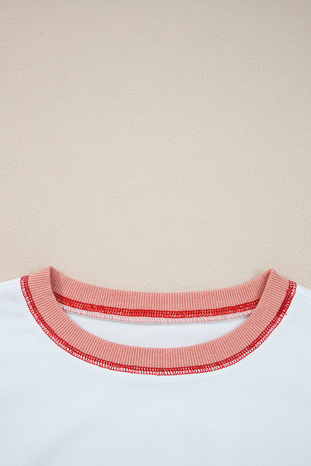 Colorblock Stitching Patchwork Contrast Oversize Sweatshirt